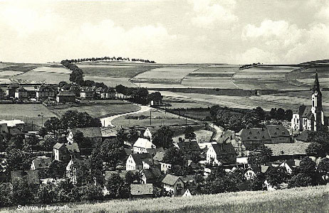 sehma 1931 blick auf die neue schlettauer str.